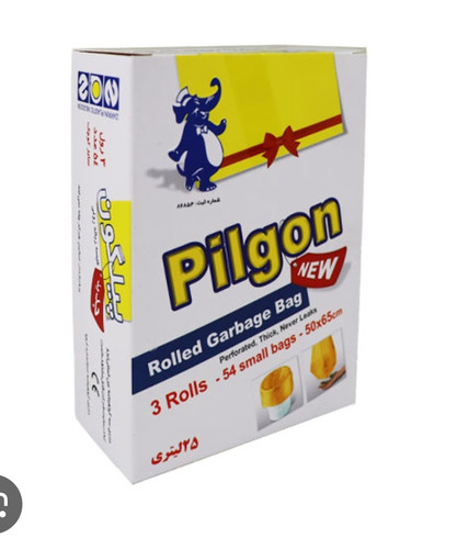 کیسه زباله سه رول زرد پیلگون 24 عددی