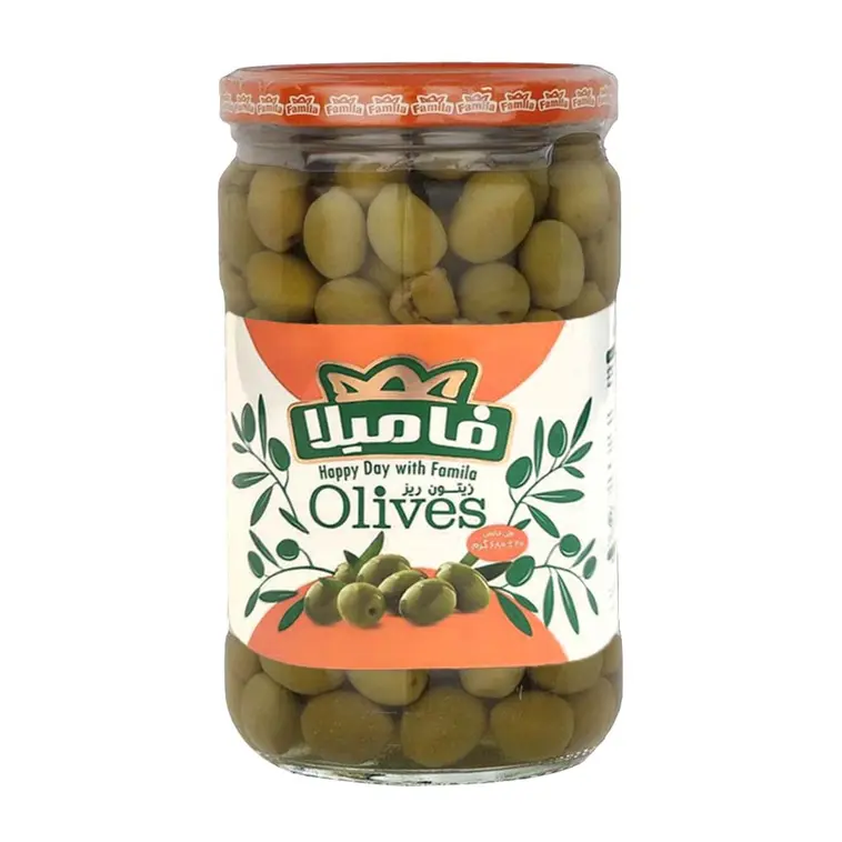 تصویر زیتون جنگلی با هسته ریز فامیلا 650 گرم 