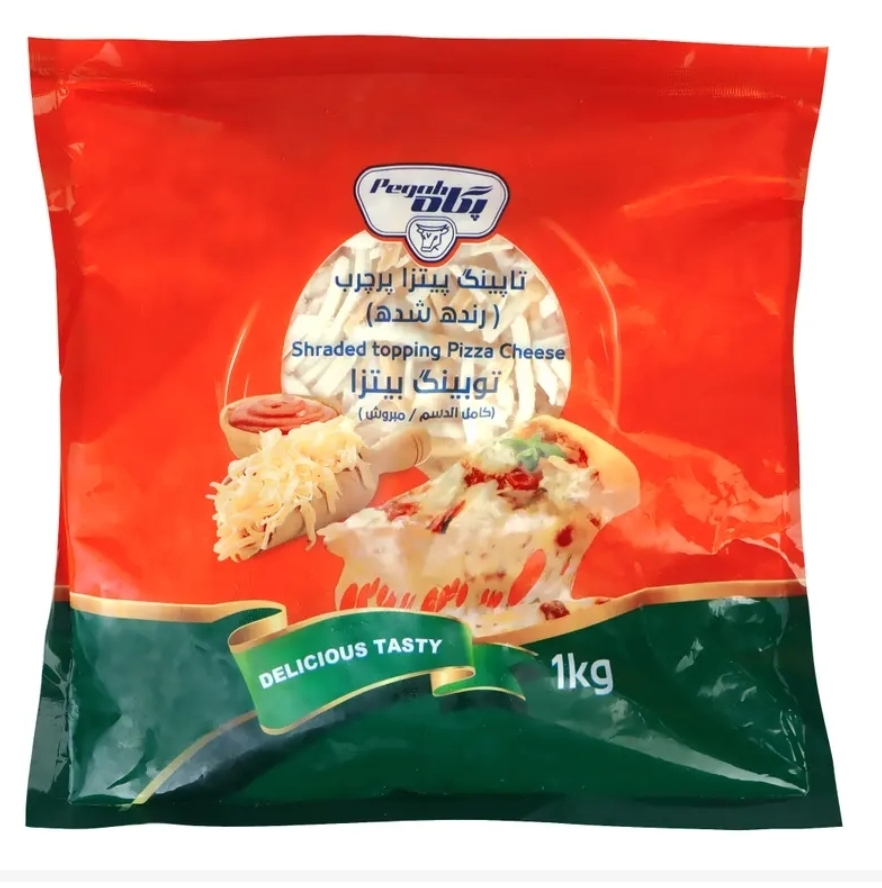 پنیر پیتزا تاپینگ پرچرب رنده شده 1000 گرمی پگاه