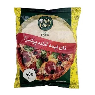 نان پیتزا نیمه آماده 480 گرمی نیک شف بسته 4 عددی