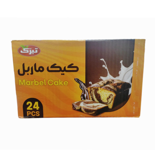کیک شکلاتی ماربل تبرک کارتن ۲۴ عددی